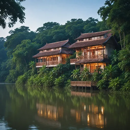 Amazon rainforest premium riverfront hotels: luxury stays along the riverbanks